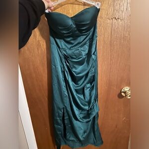 Green Strapless Dress
